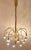 Vintage German 16-Light Chandelier with Gold-Colored Metal Frame from TZ Leuchten, 1970s For Sale - Image 3 of 8