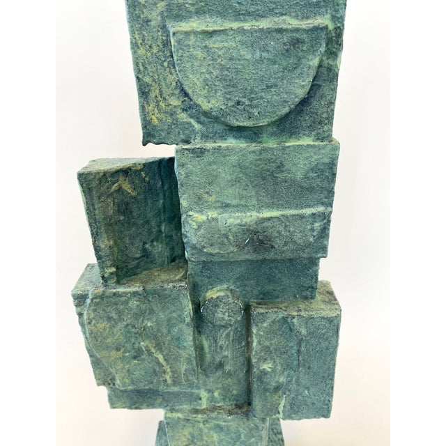 Abstract Mid 20th Century "Queen" Abstract Cubist Sculpture For Sale - Image 3 of 9