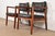Jens Risom Jens Risom Style Mid-Century Modern Sculpted Walnut Lounge Chairs, Pair For Sale - Image 4 of 12