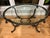 French Vintage French Style Wrought Iron and Glass Coffee Table For Sale - Image 3 of 13