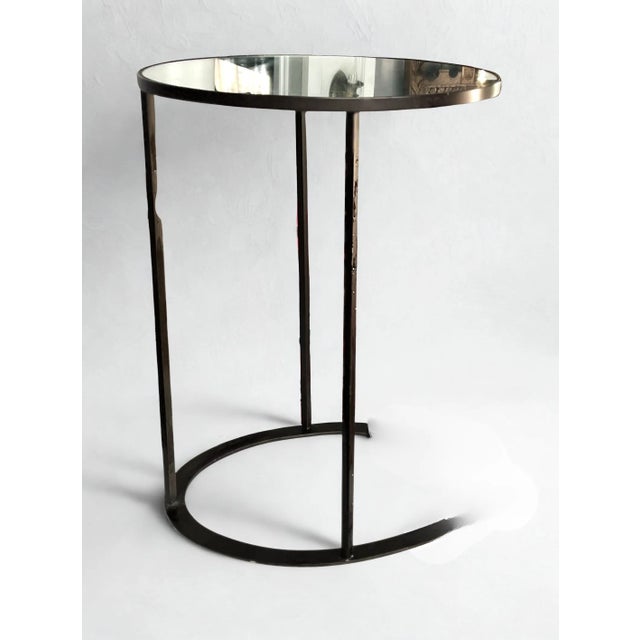 This contemporary drinks table is a recent floor sample from the international furniture mart in High Point, North...