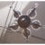 Metal Art Deco Nickel on Bronze Chandelier For Sale - Image 7 of 8