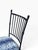 Faux Bamboo Wrought Iron Counter Stool | Spindle Back & Blue Damask Seat | Sold Individually, 5 Available For Sale - Image 9 of 12