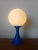 Space Age Table Lamp in Blue and Opaline, 1970 For Sale - Image 3 of 11
