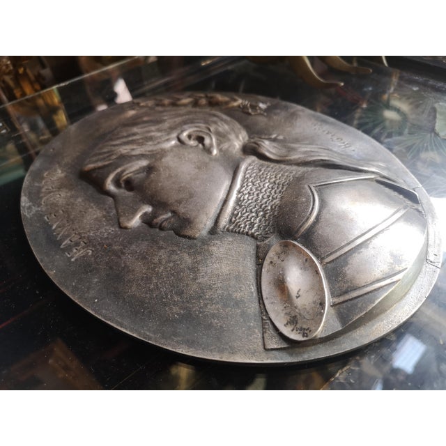 Jeanne D'Arc Bronze Wall Decor For Sale - Image 6 of 11