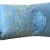French Country Blue Parrot Peau De Soie Decorative Pillow For Sale - Image 3 of 10