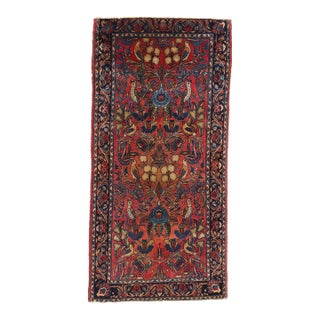 Antique Persian Sarouk Pictorial Rug - 02'07 X 05'02 For Sale