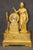 Metal 19th C. Large French Empire Bronze Gilded Ormolu Figural Clock For Sale - Image 7 of 17