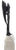 Mid-Century Modern Global Views Cast Iron Winged Torso Sculpture on Solid Alabaster Pedestal, After Alberto Giacometti, 15.5" For Sale - Image 3 of 6