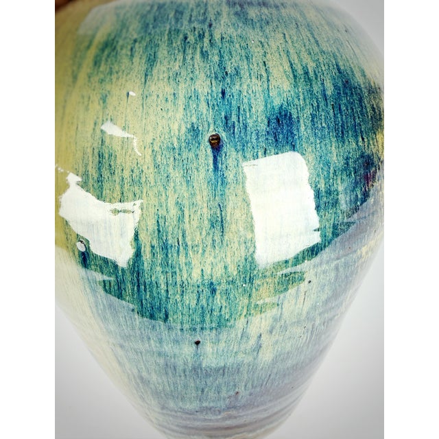 Royal Blue 1982 Signed Studio Pottery Jug – Teague (w.d.g.) – Glazed Stoneware For Sale - Image 8 of 11