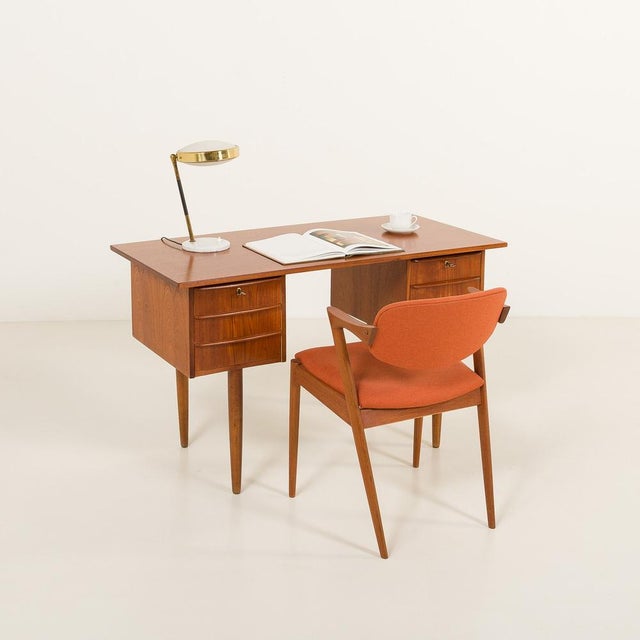 1960s Small Mid-Century Danish Teak Desk, 1960s For Sale - Image 5 of 15