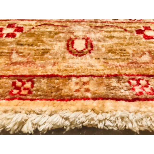 Textile Beige, Yellow, Red & Brown Wool Rug, 1970s For Sale - Image 7 of 13