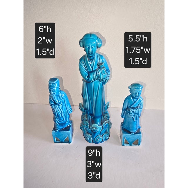 Ceramic Collection of Chinese Figures For Sale - Image 7 of 7