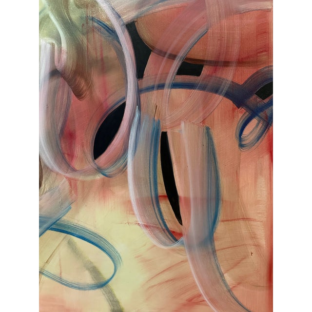 Abstract Large Untitled Abstract Oil on Canvas For Sale - Image 3 of 4