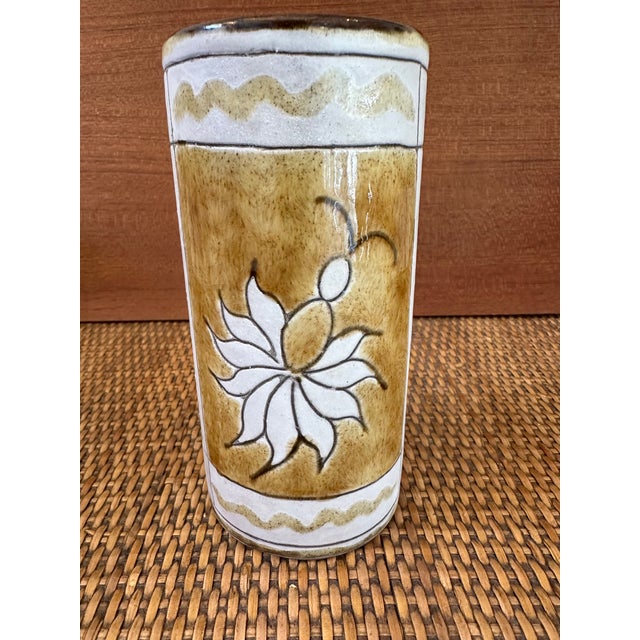 Vintage French Alain Maunier Vallauris Signed Mid-Century Ceramic Vase For Sale - Image 13 of 13