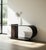 Obsidian Curve Table For Sale - Image 9 of 10