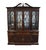 Chippendale Pennsylvania House Banded Mahogany Traditional Chippendale Style 71" Breakfront Lighted Display China Cabinet 13-3607 For Sale - Image 3 of 15