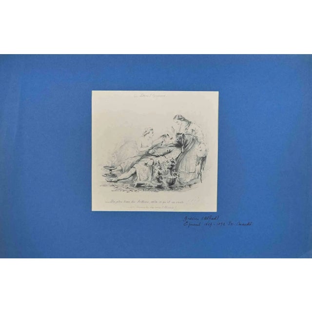 Serving The Majesty is an original lithograph realized in the Late 19th Century by Alfred Grévin (1827-1892). Hand-signed....