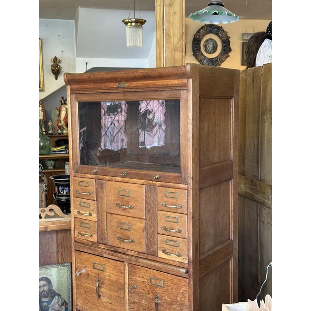 Commercial Filing Cabinet from Globe Wernicke, 1890s For Sale - Image 3 of 12