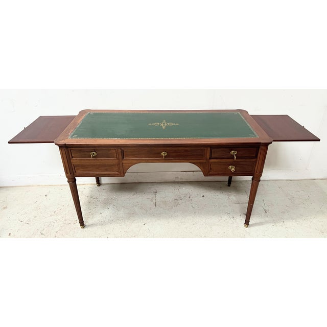 Louis XVI Style Mahogany Desk, 1900s For Sale - Image 4 of 17