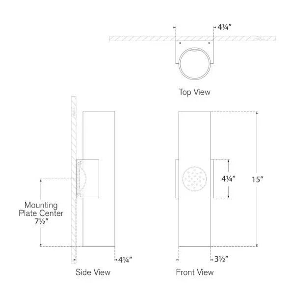 Modern AERIN for Visual Comfort Signature Nella Medium Cylinder Sconce in Matte Black For Sale - Image 3 of 3