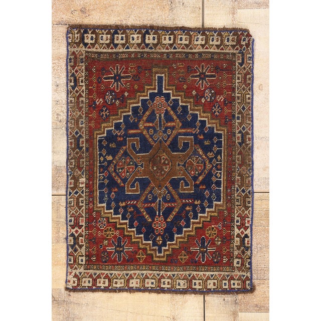 Late 19th Century Persian Shiraz Rug, 01'11 X 02'08 For Sale - Image 10 of 10
