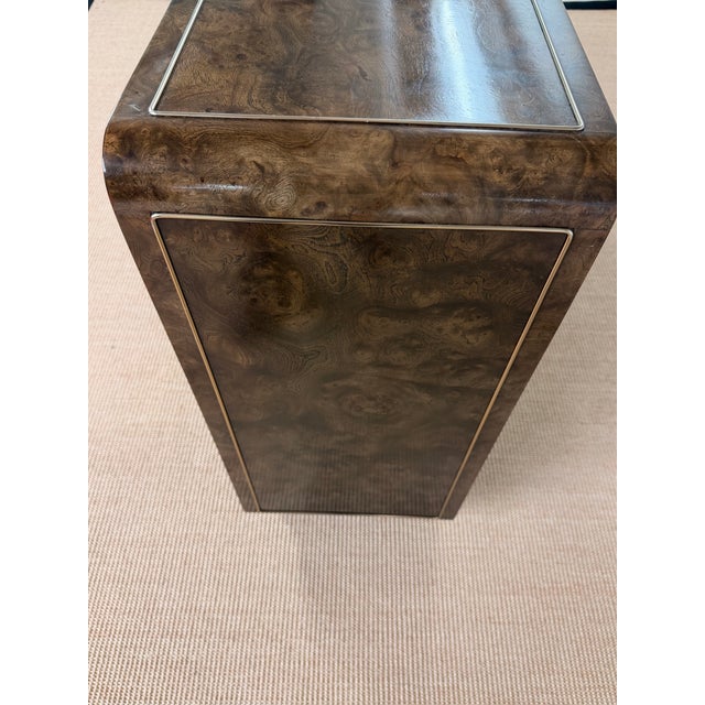 1970’s Burled Console Cabinet From Legendary Mastercraft Furniture For Sale - Image 10 of 12