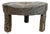 Low Rustic Antique Grey Wood Coffee Table For Sale