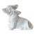 2000s Bassett Hound Dog Figure in Matte White For Sale