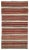 Textile Mid 20th Century Striped Vintage Turkish Kilim Rug For Sale - Image 7 of 7