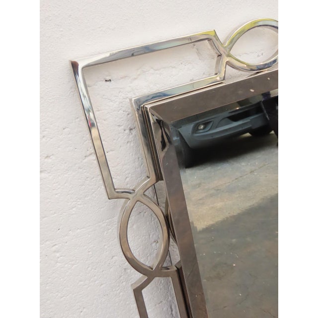 Bernhardt Chrome Mirror Criteria Collection Model No 363 321 Art Deco Style 6589 For Sale - Image 12 of 18