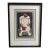 1959 Jun'ichiro Sekino Pencil-Signed Japanese Woodblock Print, "Young Girl With Two Cardinals" - Framed For Sale