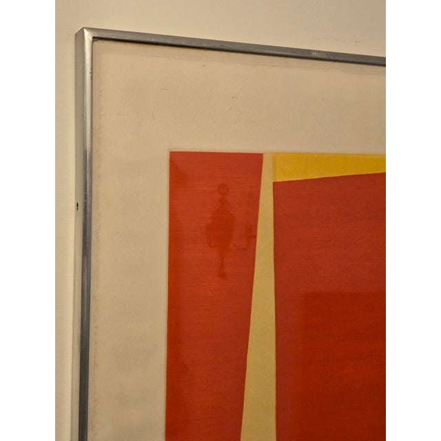 Vintage Mid Century Modern Abstract Lithograph Zox For Sale - Image 12 of 12