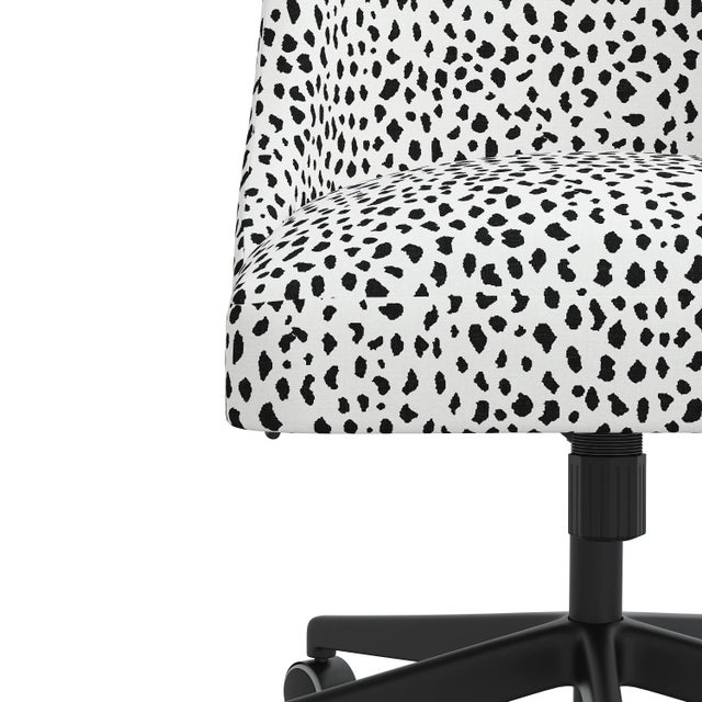 Textile Selby Office Chair in Dottie White For Sale - Image 7 of 8