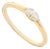 Modern Marquise Cut Diamond Solitaire Ring Size 5.5 in 14k Yellow Gold For Sale