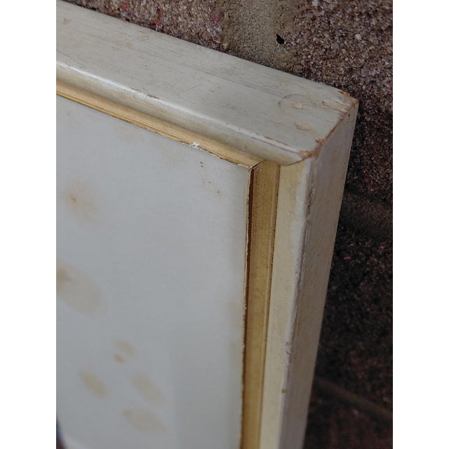 Wood Framed Signed J. Akston "The Mandarian, 1963" Mixed Media on Paper For Sale - Image 7 of 12