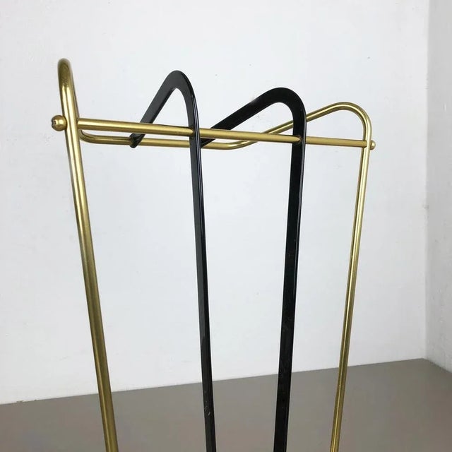 Mid-Century Brass Umbrella Stand, Germany, 1950s For Sale - Image 15 of 17