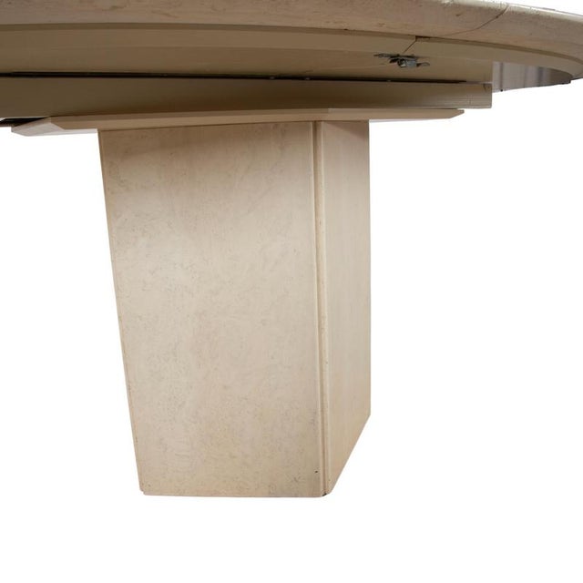 Wooden Dining Table with Travertine Top from WK Wohnen For Sale - Image 5 of 17