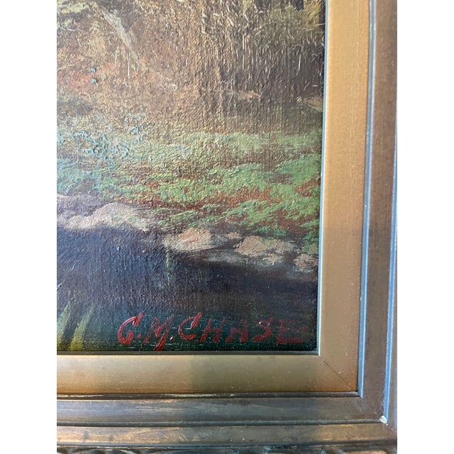 Antique 19th Century Pastoral Landscape C M Chase For Sale In New York - Image 6 of 8