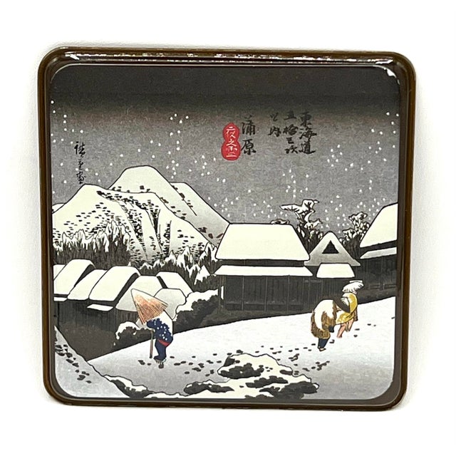 Japanese Ukiyoe Woodblock Print Collectable Coasters For Sale - Image 11 of 12
