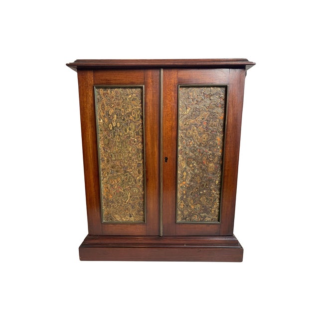 Wood Victorian English Satinwood and Gilt Metal Glazed Pier Cabinet in Walnut, 1890s For Sale - Image 7 of 16