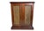 Wood Victorian English Satinwood and Gilt Metal Glazed Pier Cabinet in Walnut, 1890s For Sale - Image 7 of 16