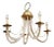 Charles Hollis Jones Style Lucite & Brass Chandelier For Sale