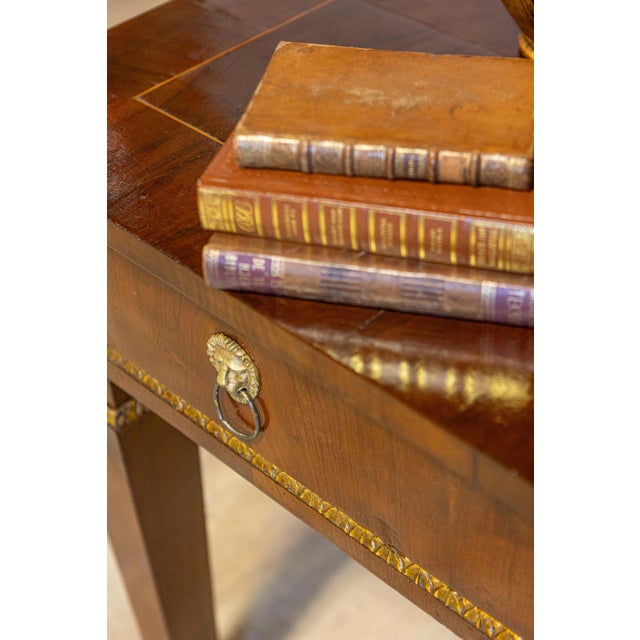 Wood 19th Century Italian Empire Desk For Sale - Image 7 of 16