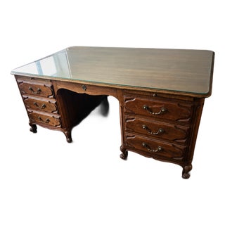 Custom Don Ruseau Executive Desk With Hidden Compartments, Original Documentation & Keys, 1988 For Sale