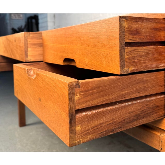 Brown Mid-Century Teak Desk by Arne Wahl Iversen For Sale - Image 8 of 12