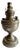 The Meteor Silver Repousse Antique Oil Lamp, Converted to Electric For Sale