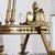 Chandelier in Gilded Bronze and Green Lacquered Metal For Sale - Image 17 of 18