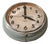 Industrial Green Wall Clock from Aeg, Germany, 1960s For Sale