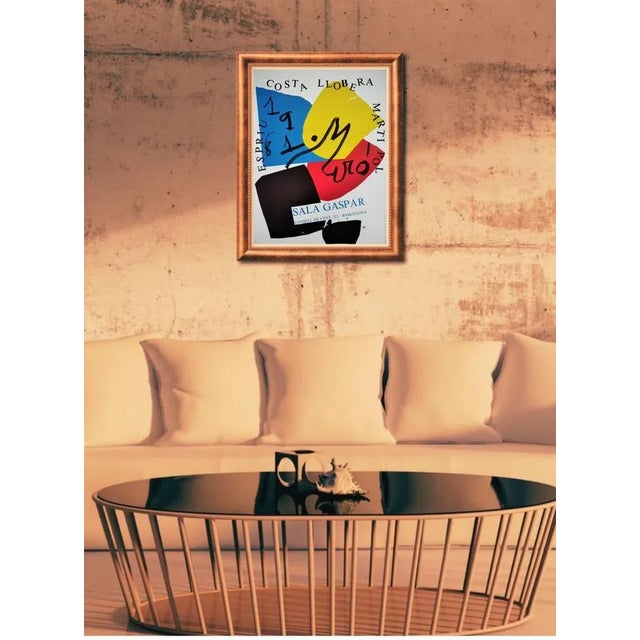Joan Miro, Sala Gaspar: Costa Lloberas, Espriu, Martí and Pol., 1981, Lithograph, Framed, in Flawless conditions. Designed...